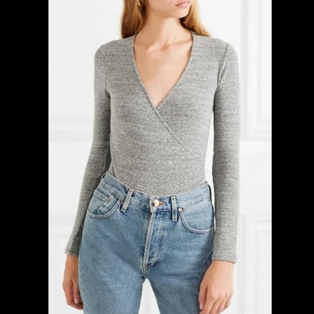 Madewell Wrap Bodysuit - Large